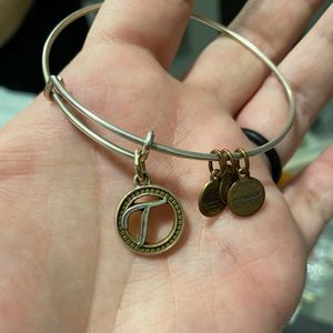 Alex and Ani, initial T bangle